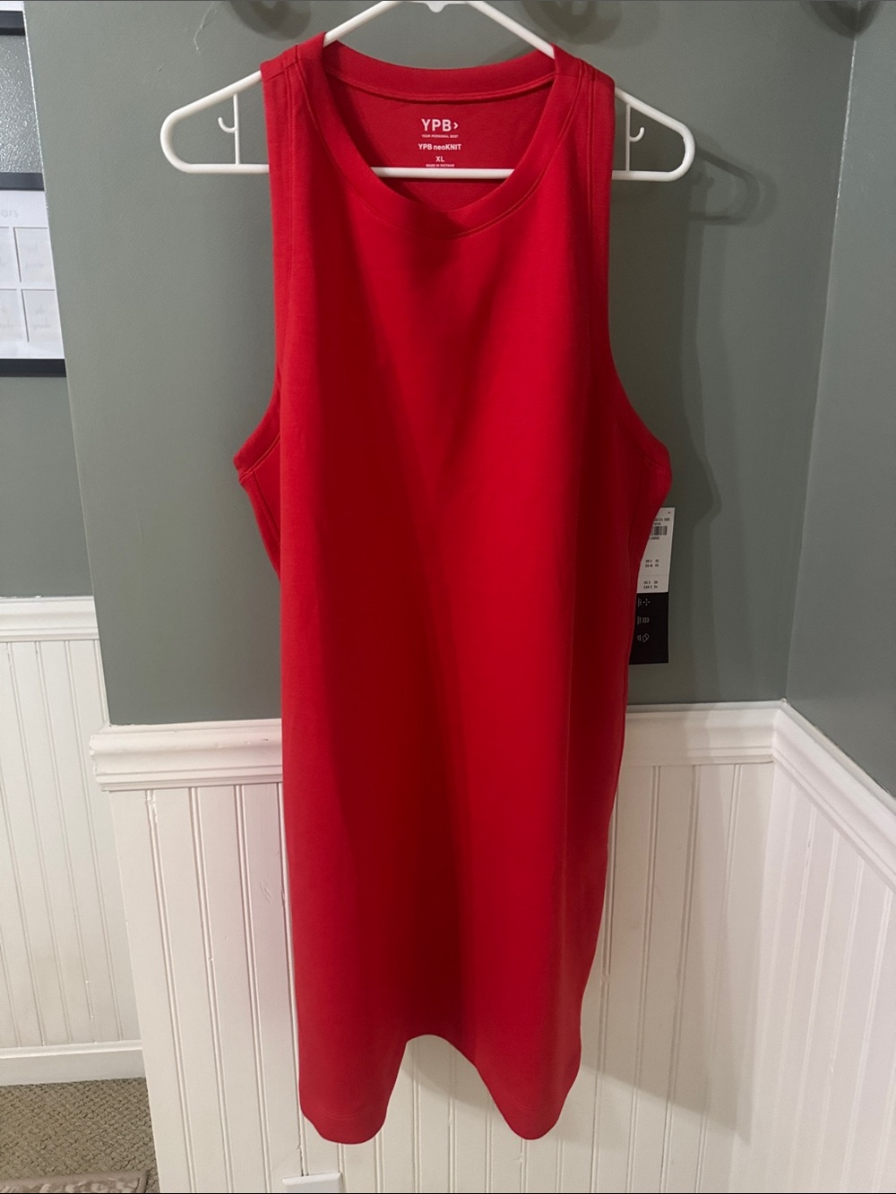 YPB Abercrombie Red Sleeveless Tank Dress Neoknit NWT Great for 4th! 🇺🇸